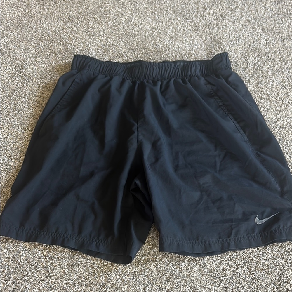 Nike Black Athletic Shorts Lightweight Elastic Waist